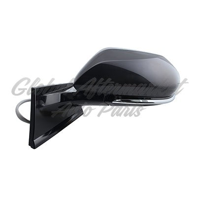 DOOR MIRROR LH POWER HEATED GLOSS BLACK COVER W/O BLIND SPOT