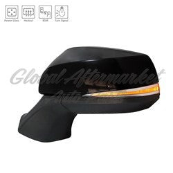 DOOR MIRROR LH POWER PTM HTD W/SIGNAL/BLIND SPOT (7 PIN PLUG)