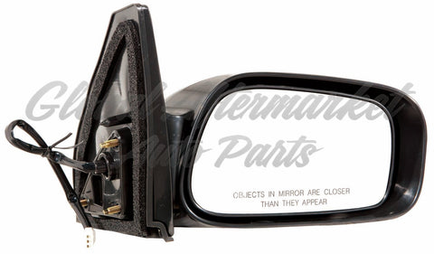 DOOR MIRROR RH POWER NON-FOLDAWAY GLOSS BLACK PTM