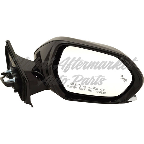 DOOR MIRROR RH POWER PTM HTD W/BLIND SPOT/MANUAL FOLDING