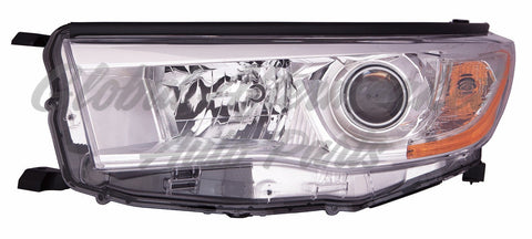 HEAD LAMP LH W/BRIGHT CHROME BEZEL HQ