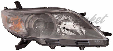 HEAD LAMP RH W/BLACK BEZEL SE MODEL CAPA