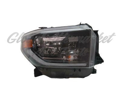 HEAD LAMP RH BLACK TRIM W/LED DRL
