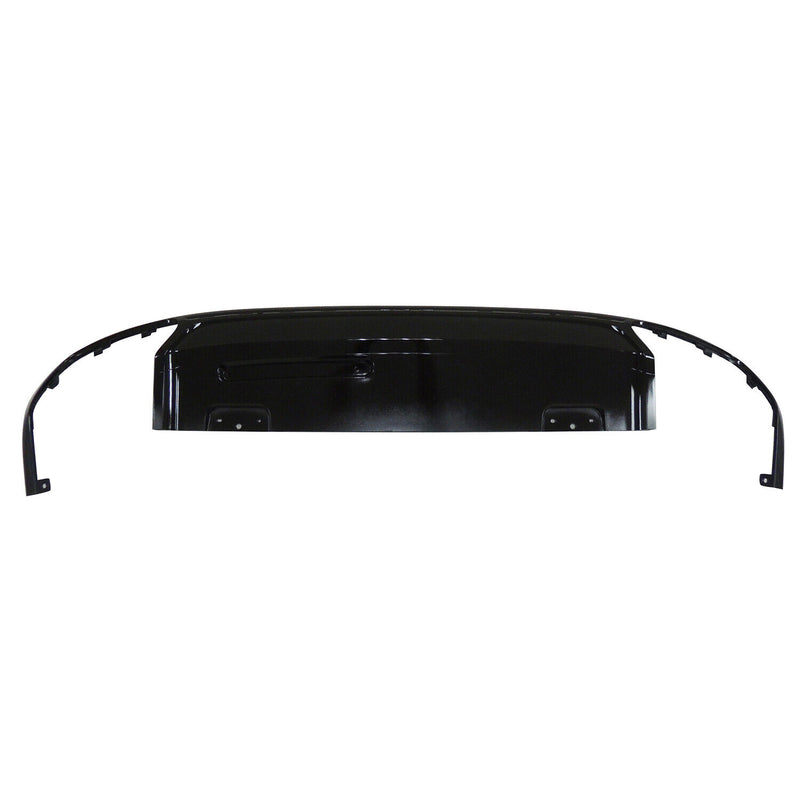 VALANCE RR LOWER BRIGHT BLACK FINISH SQUARE DUAL EXHAUST W/O TRAILER HITCH