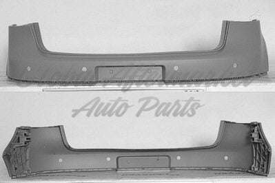 BUMPER RR PRIMED W/SENSOR HOLE CAPA