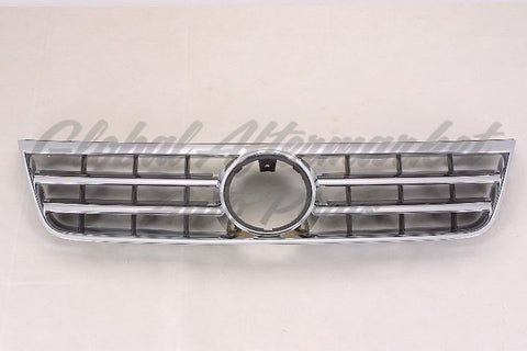 GRILLE SATIN-BLACK W/CHROME FRAME PLASTIC