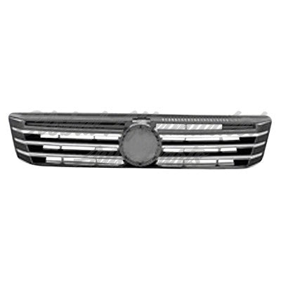 GRILLE PAINTED-BLACK W/6 VERTICAL CHROME MLDG STRIPS
