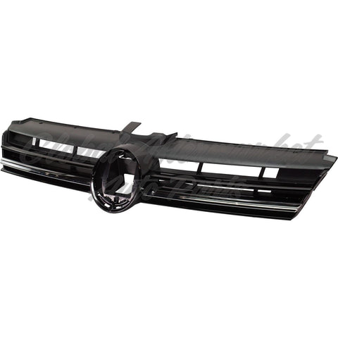 GRILLE PRIMED BLACK W/CHROME MOULDING