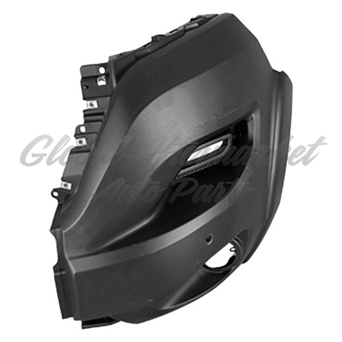BUMPER FR LH TEXTURED BLACK W/ FOG LAMPS / 2 PARK ASSIST SENSOR