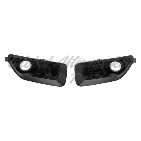 FOG LAMP BEZEL SET LH/ RH TEXTURED BLACK 2-PIECES REBEL/ WARLOCK