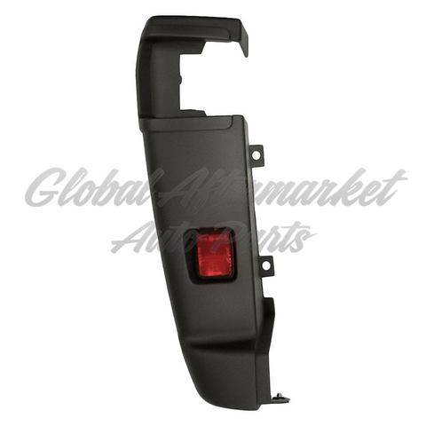 BUMPER END RR LH BLACK W/ REFLECTOR / BLIND SPOT