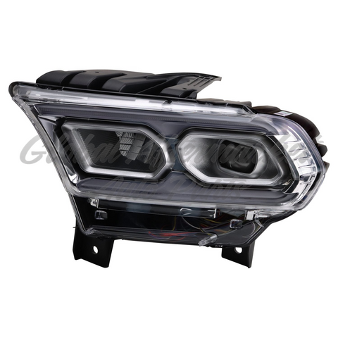 HEAD LAMP LH LED CHROME HOUSING W/O LOGO W/ LED LOW-HIGH BEAM/ LED SIGNAL HQ
