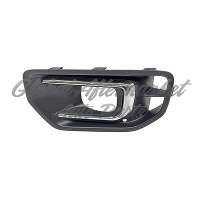 FOG LAMP BEZEL FR LH TEXTURED BLACK W/ CHROME MOLDING EXCLUDE RAPTOR