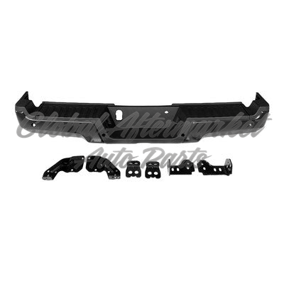 BUMPER RR ASSY BLACK PTM W/BOTH ENDS/REINFROCEMENT/SENSOR