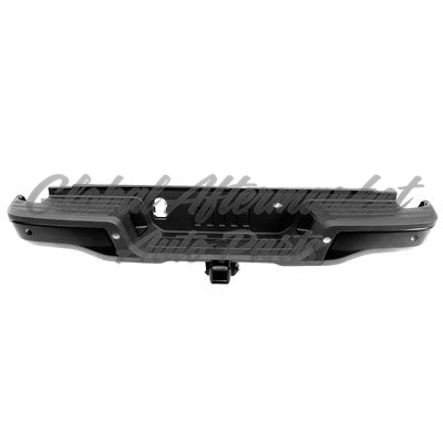 BUMPER RR ASSY PTM W/SENSOR HOLES (REINFORCEMENT/PAD/LOWER MOLDING/LAMPS) W/HITCH