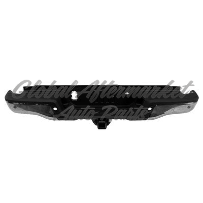 BUMPER RR ASSY CHROME W/HITCH W/SENSOR (REINFORCEMENT/PAD/LOWER MOLDING/LAMPS/BEZELS)
