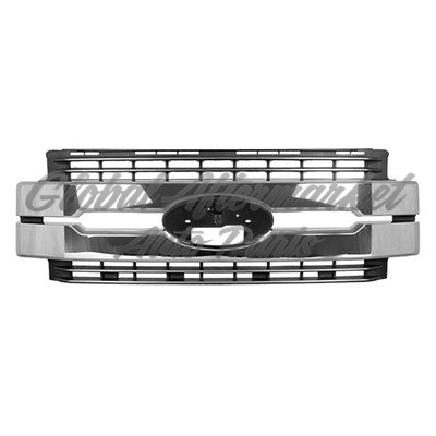 GRILLE FR PTD BROWN W/CHROME CENTER BARS
