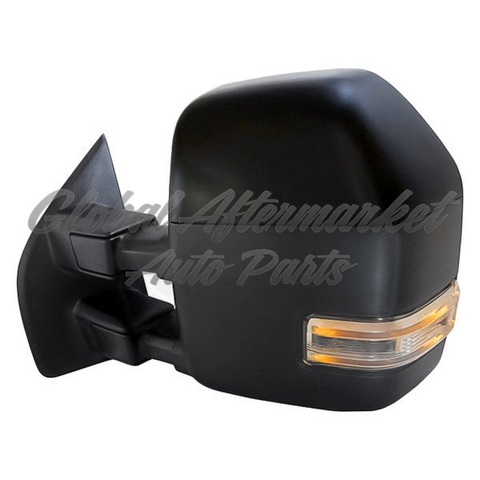 DOOR MIRROR LH POWER TOW PTM HTD CHROME CAPS W/BLIND SPOT/SIGNAL/SPOTLAMP