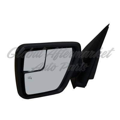 DOOR MIRROR LH TEXTURED BLACK HTD POWER W/ MANUAL FOLD W/O BLIND SPOT