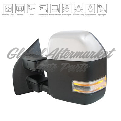 DOOR MIRROR RH POWER HTD W/BLIND SPOT/MEMORY/POWER FOLD/PUDDLE LAMP/SIGNAL/SPOT LAMP