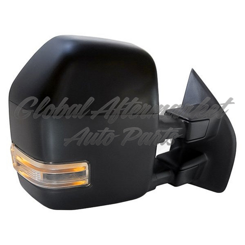 DOOR MIRROR RH POWER PTM HTD CHROME CAPS W/POWER FOLD/PUDDLE LAMP/SIGNAL/SPOTLAMP