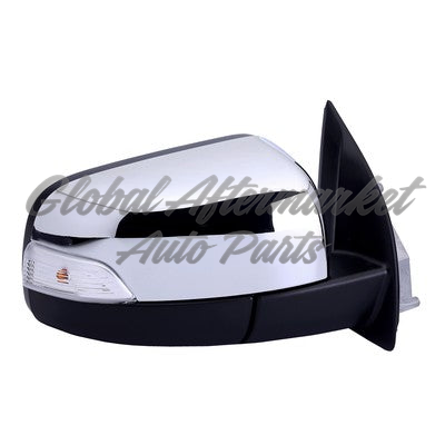 DOOR MIRROR RH POWER HTD CHROME PKG W/BLIND SPOT/PUDDLE LAMP FITS LARIAT