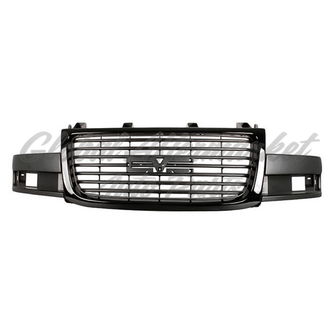 GRILLE FR BLACK ON BLACK COMPOSITE LIGHT STYLE W/O EMBLEM