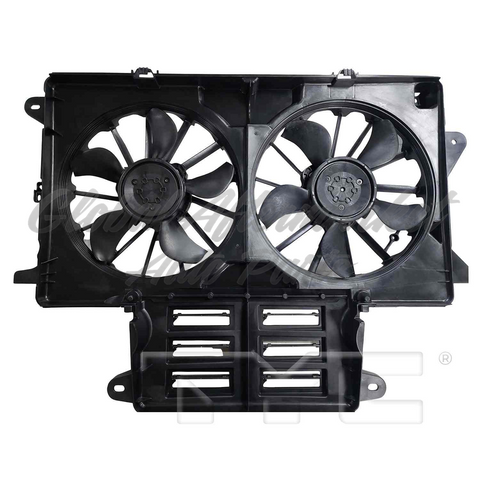 RADIATOR CONDENSER FAN ASSY W/ 2 FANS SIDE BY SIDE W/O TOWING PKG