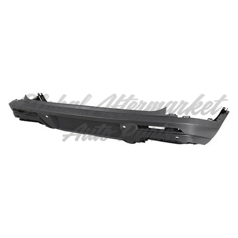 BUMPER RR TEXTURED BLACK W/ SMOOTH BLACK AREA W/ 4 SENSOR HOLES W/ HITCH