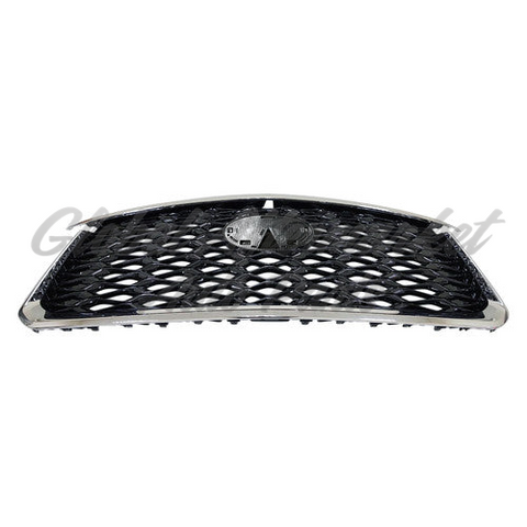 GRILLE FR GLOSS BLACK W/ CAMERA EXCLUDE PURE