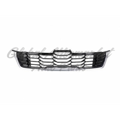 GRILLE FR PTD BLACK W/ SATIN MOLDING / EX / S MODELS
