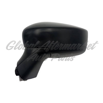 DOOR MIRROR LH BLACK PTM HTD POWER W/BLIND SPOT/MANUAL FOLD W/O SIGNAL