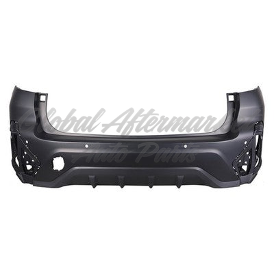 BUMPER RR PRIMED PTM W/ TEXTURED LOWER / SENSOR EXCLUDE WILDERNESS
