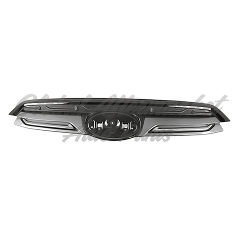 GRILLE FR UPPER PTD BLACK W/GRAY/CHROME MOLDINGS FOR TOURING MODELS