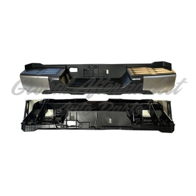BUMPER RR ASSY W/SATIN INSERTS/LICENSE LAMPS / PARK ASSIST SENSOR W/O BUMPER COVER ENDS/HITCH