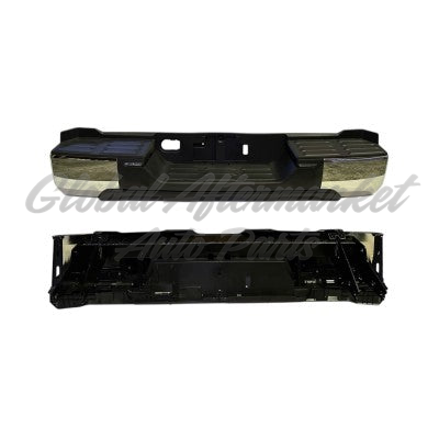BUMPER RR ASSY CHROME (1794 EDITION) INSERTS / LICENSE LAMPS W/O PARK ASSIST SENSOR/ BUMPER COVER ENDS/HITCH