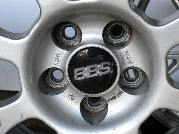 Subaru BBS STI Forged Wheel Rims R17 ET+48 5x100 RG345 JDM Rare Set 56.1 Center Bore