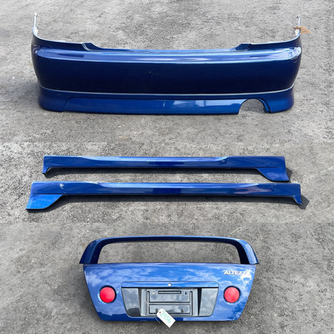 JDM 2001-2005 Toyota Altezza Lexus IS300 TRD Trunk & Wing & Rear Tail Lights + Side Skirts + Rear Bumper & Lip