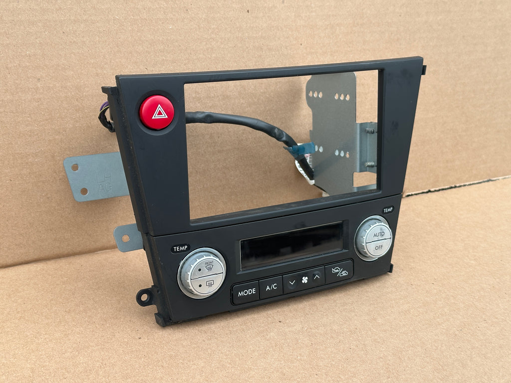 JDM Subaru Legacy 2005-2009 Outback Climate Control Din Dual Double Bezel Hazard