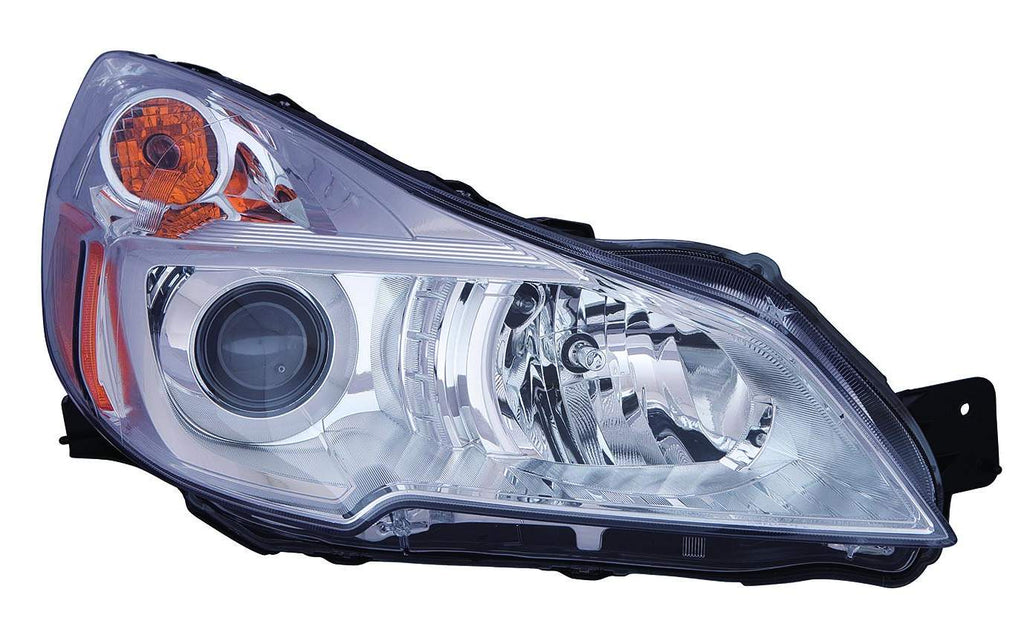 HEAD LAMP RH W/CHROME BEZEL CAPA