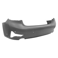 BUMPER RR W/TOW HOOK/2 AUTO PARK SENSOR/4 PARK ASSIST SENSOR EXCLUDE M-PKG CAPA