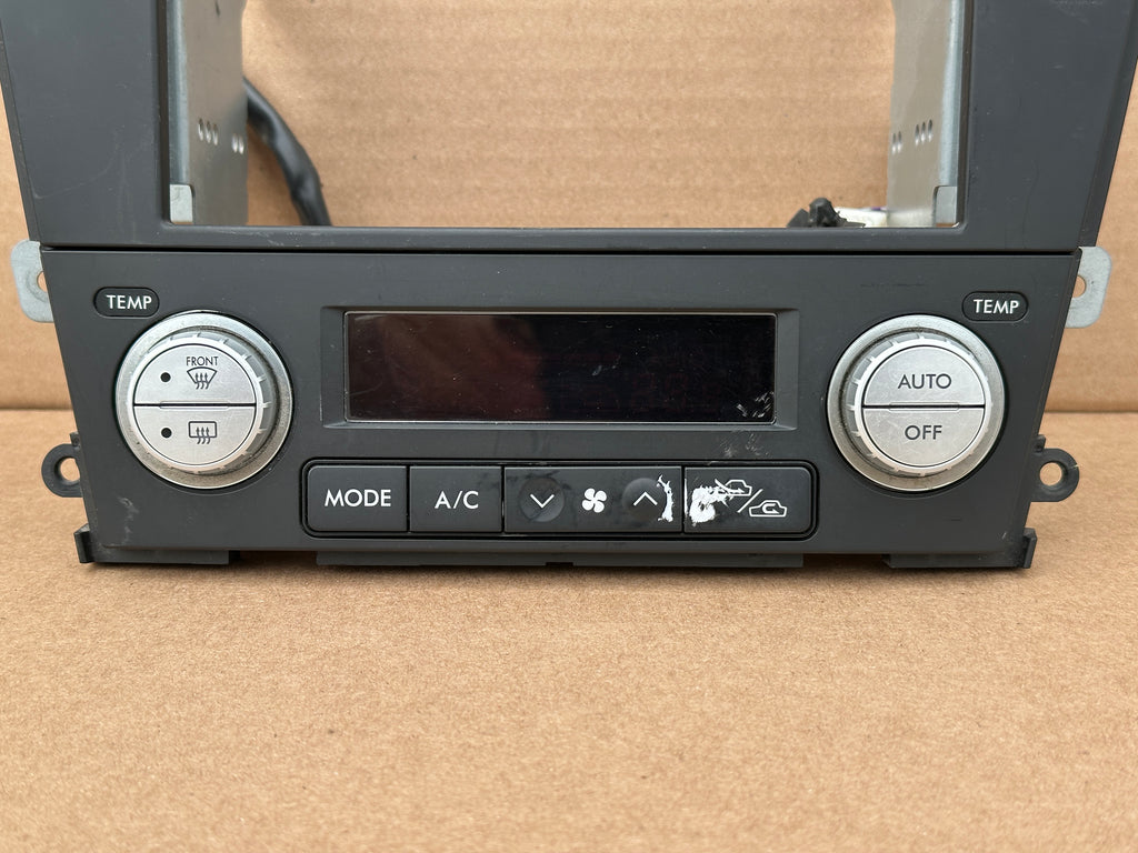 JDM Subaru Legacy 2005-2009 Outback Climate Control Din Dual Double Bezel Hazard
