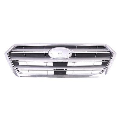 GRILLE PAINTED SILVER GRAY W/CHROME MOULDING