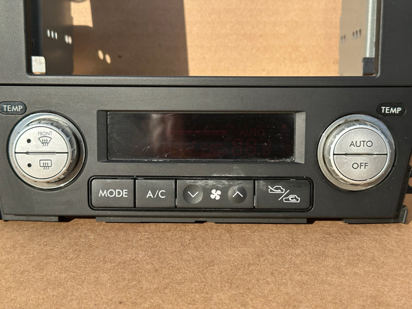 JDM Subaru Legacy 2005-2009 Outback Climate Control Din Dual Double Bezel Hazard