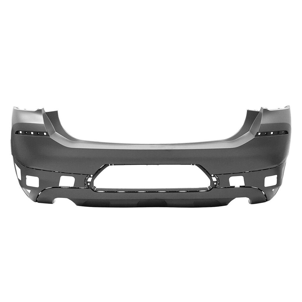 BUMPER RR PRIMED PTM W/O REVERSE CAMERA/PARK ASSIST SENSOR/M-PKG