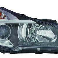 HEAD LAMP RH W/BLACK BEZEL CAPA