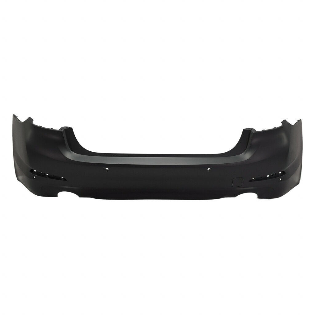 BUMPER RR PRIMED W/O PARK ASSIST/TRIM LINES W/PARK DISTANCE(FOR 530 SERIES W/O M-PKG)