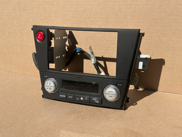 JDM Subaru Legacy 2005-2009 Outback Climate Control Din Dual Double Bezel Hazard