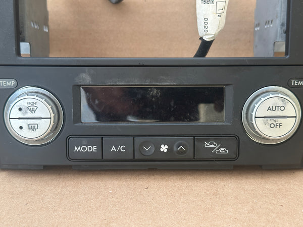JDM Subaru Legacy 2005-2009 Outback Climate Control Din Dual Double Bezel Hazard