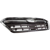 GRILLE DARK GRAY W/CHROME MOULDING/FRAME